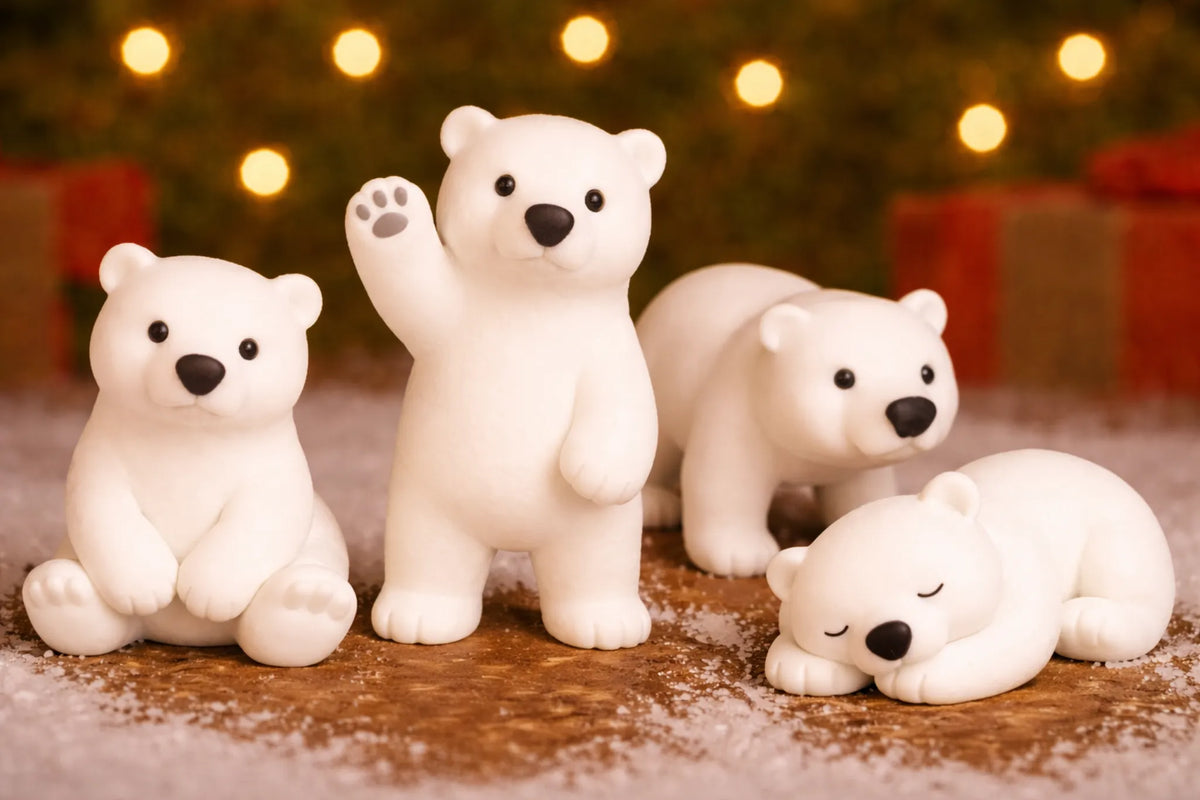 Polar Bear Collection - 5" tall, Individual or as a set