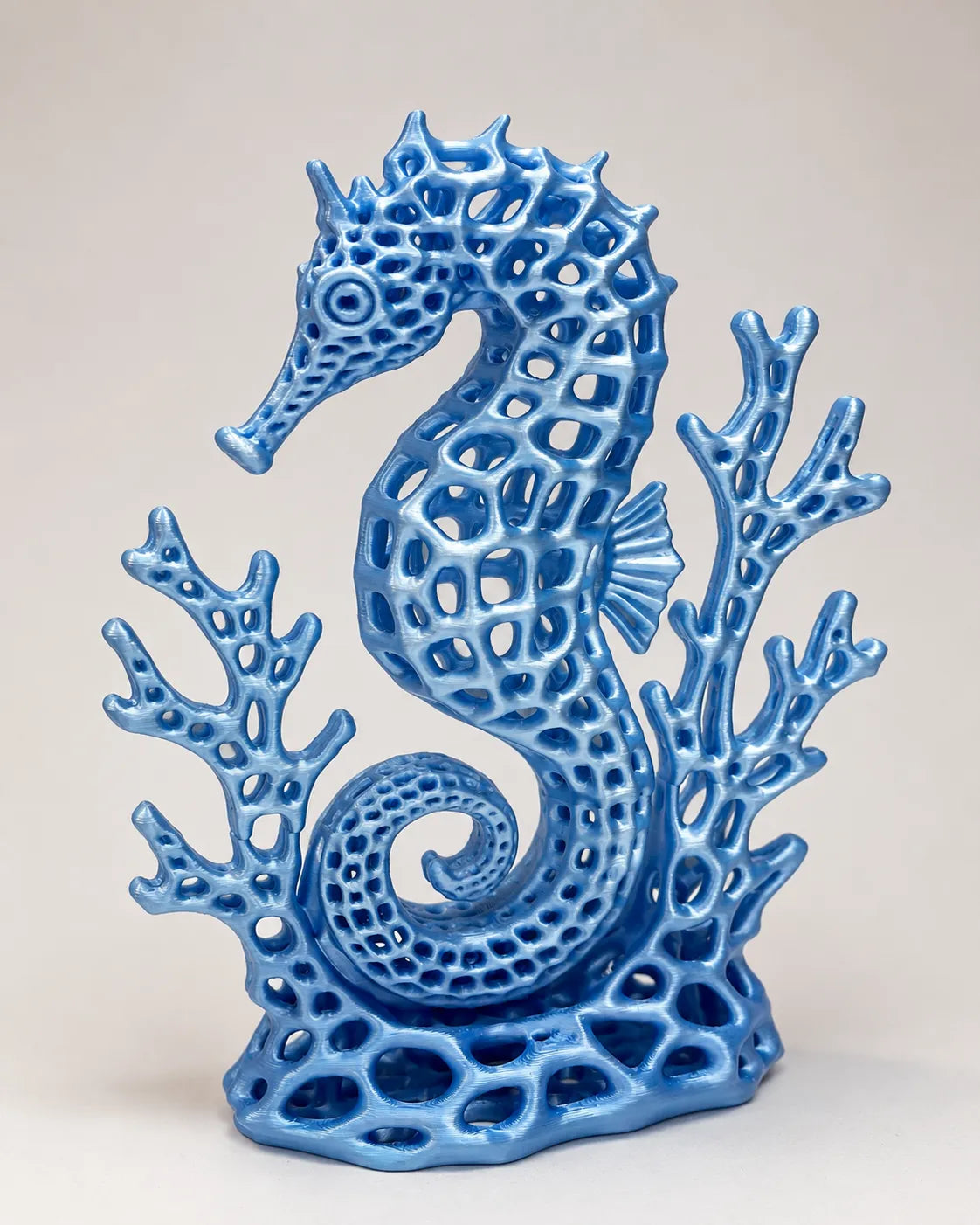 Seahorse Figurine - 6/5" tall in Lattice