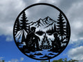 Family Camping one a Mountain