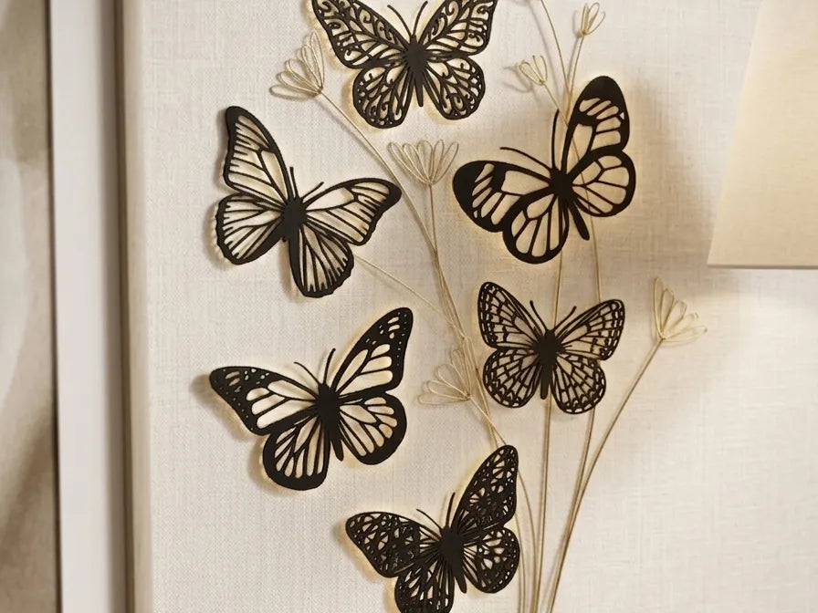 Filigree Butterfly Wall Decor Set