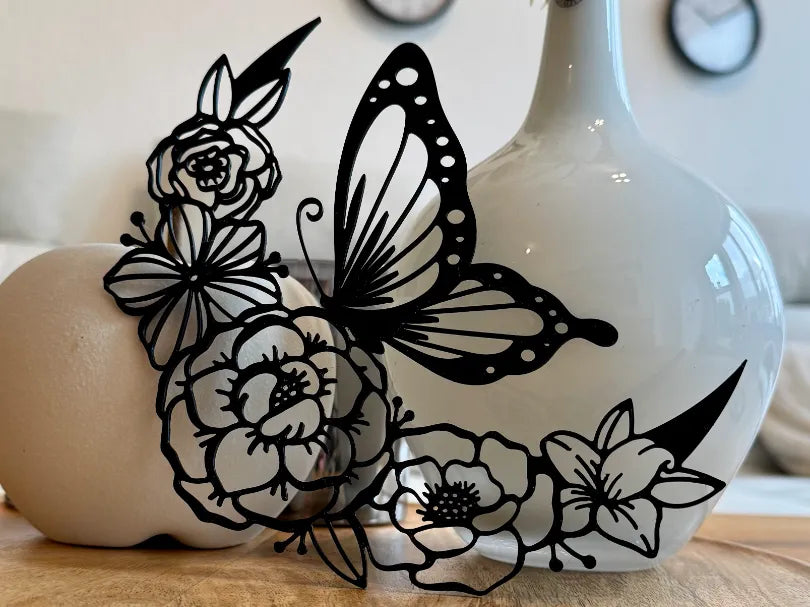 Floral butterfly Wall Art