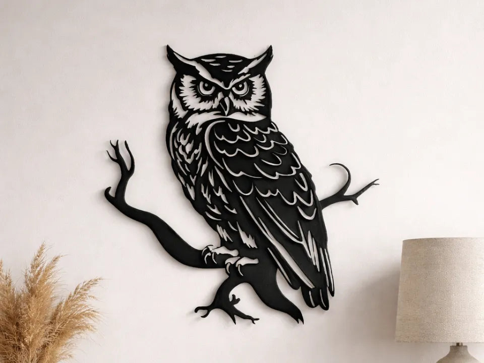 Owl on a branch