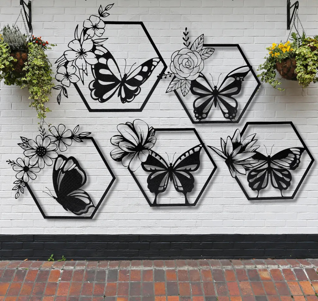 Butterfly Collection - Hex Frame - 5 designs