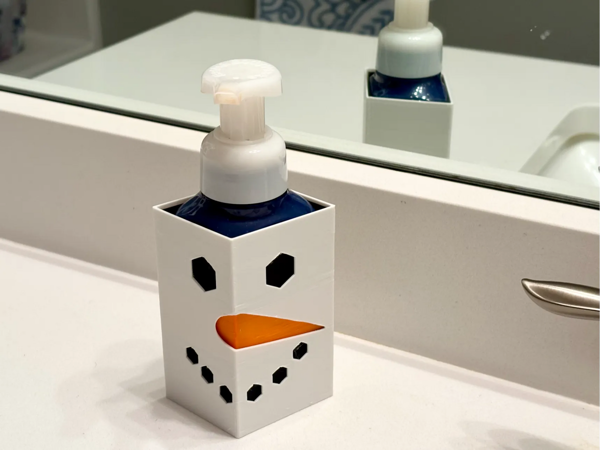 BBW - Bath Body Works - Snowman Face Sleeve - Soap sold separately
