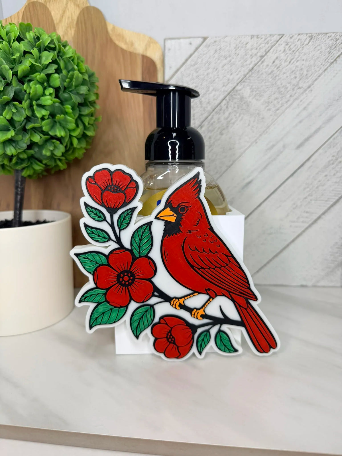 BBW - Bath Body Works Holder - Cardinal - Interchangeable collection 5.5 inches - Soap sold separately