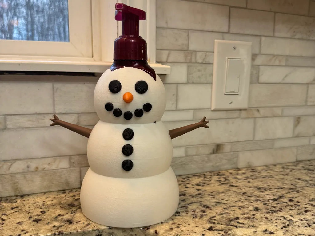 BBW - Bath and Body Works - Snowman with stick arms - 7.5 inches high - Soap sold separately