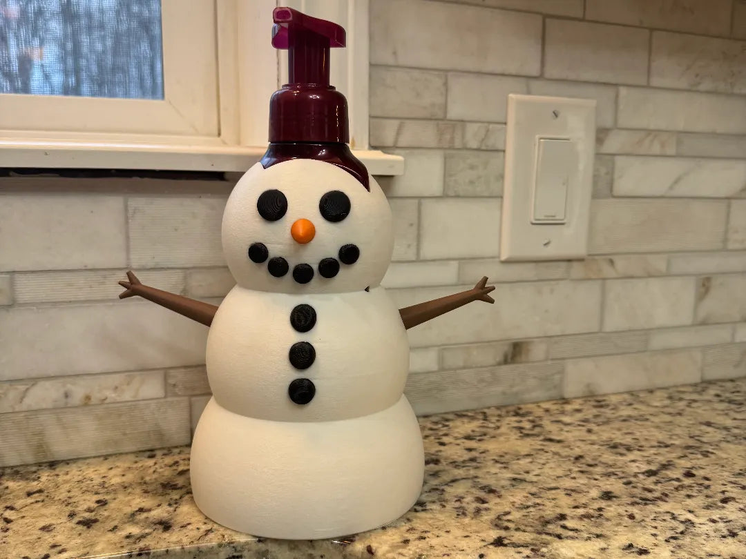 BBW - Bath and Body Works - Snowman with stick arms - 7.5 inches high - Soap sold separately
