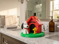 BBW Bath Body Works Soap Dispenser Holder - Snoopy, Woodstock by the doghouse - Soap sold separately