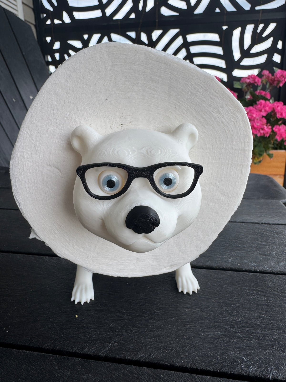 Toilet Roll Holder - Polar Bear with Shades and Glasses