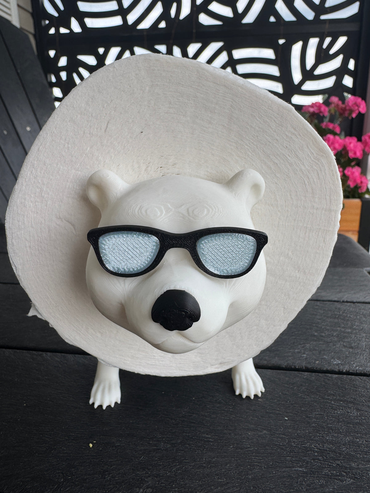 Toilet Roll Holder - Polar Bear with Shades and Glasses