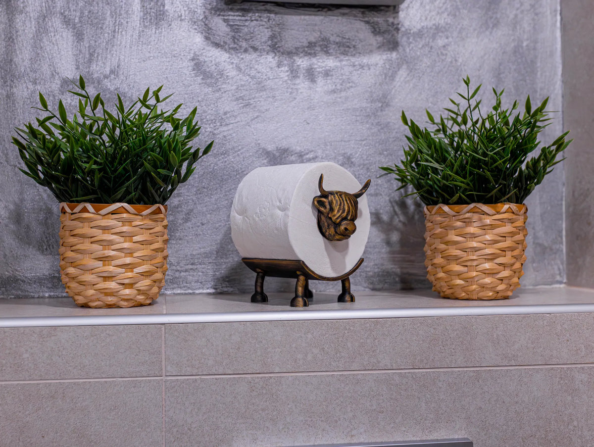 Toilet Roll Holder - Highland Cow