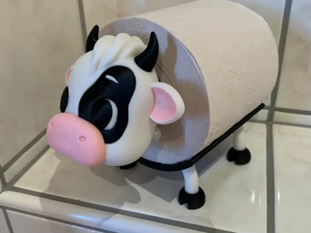 Toilet Roll Holder - Cute Cow