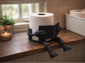 Toilet Roll Holder - Reading Book with Dangling Feet