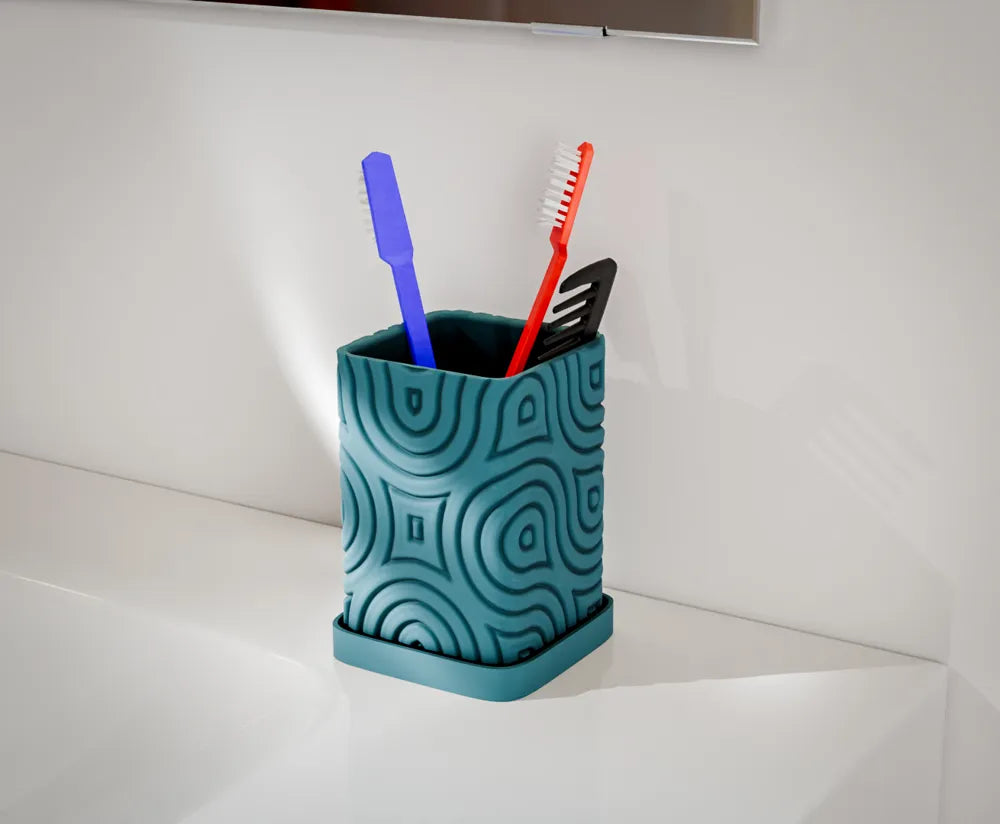 Tooth Brush Holder with Drip tray