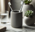 Tooth Brush Holder - Round and Ribbed