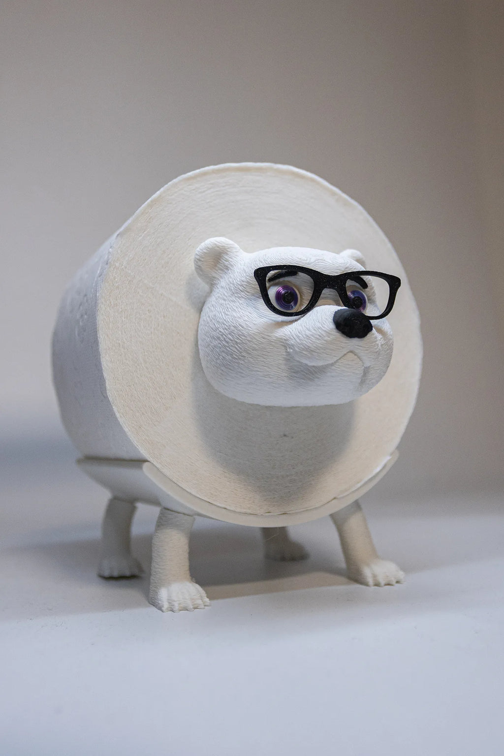 Toilet Roll Holder - Polar Bear with Shades / Glasses