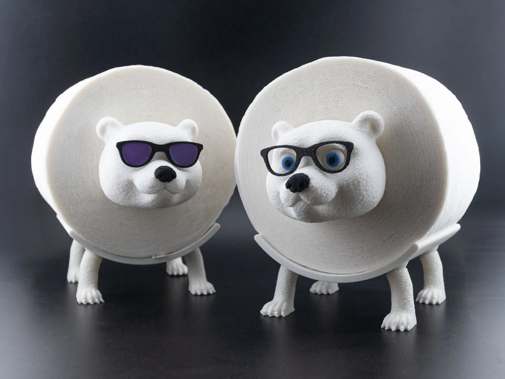 Toilet Roll Holder - Polar Bear with Shades / Glasses