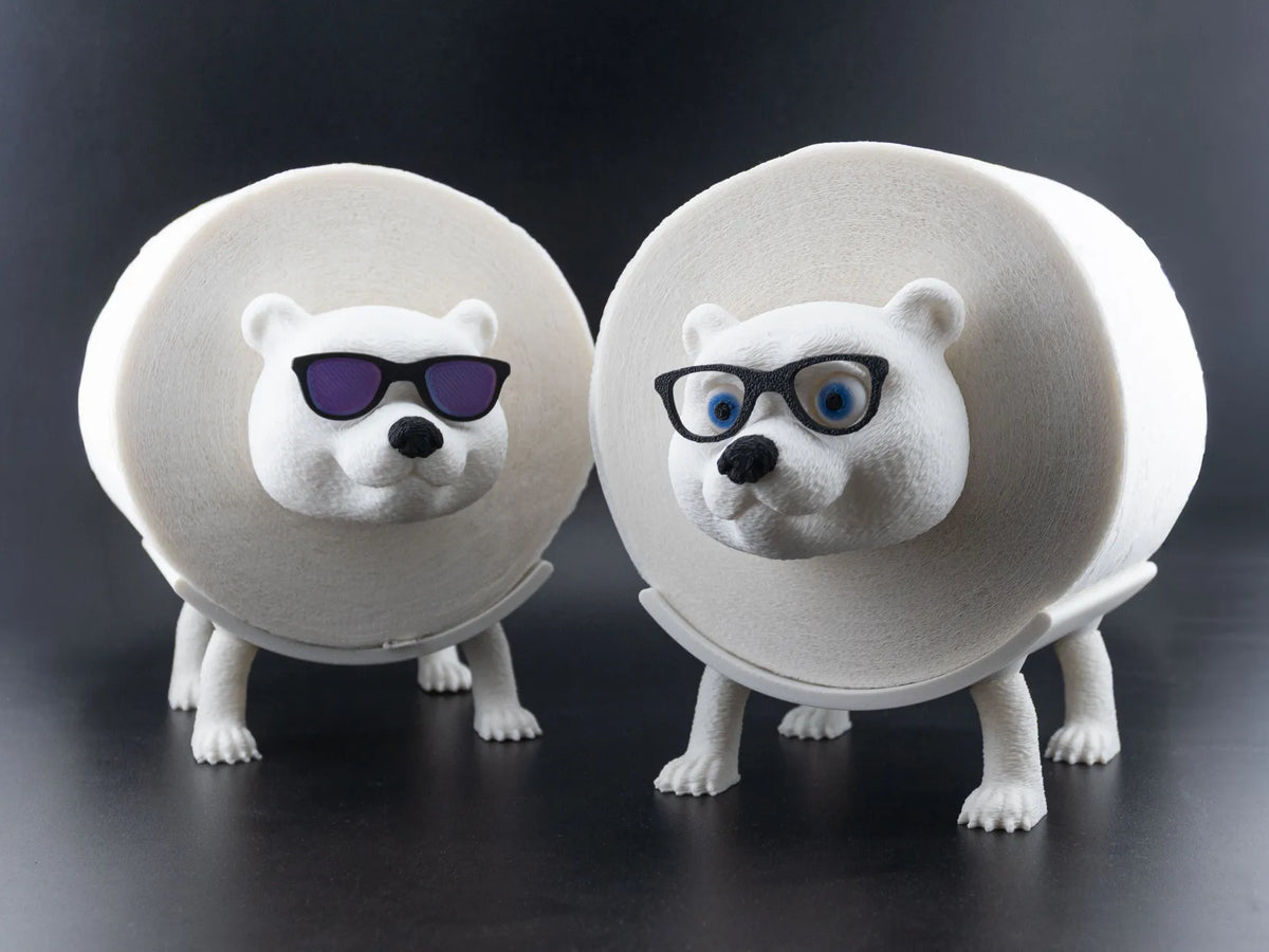 Toilet Roll Holder - Polar Bear with Shades / Glasses