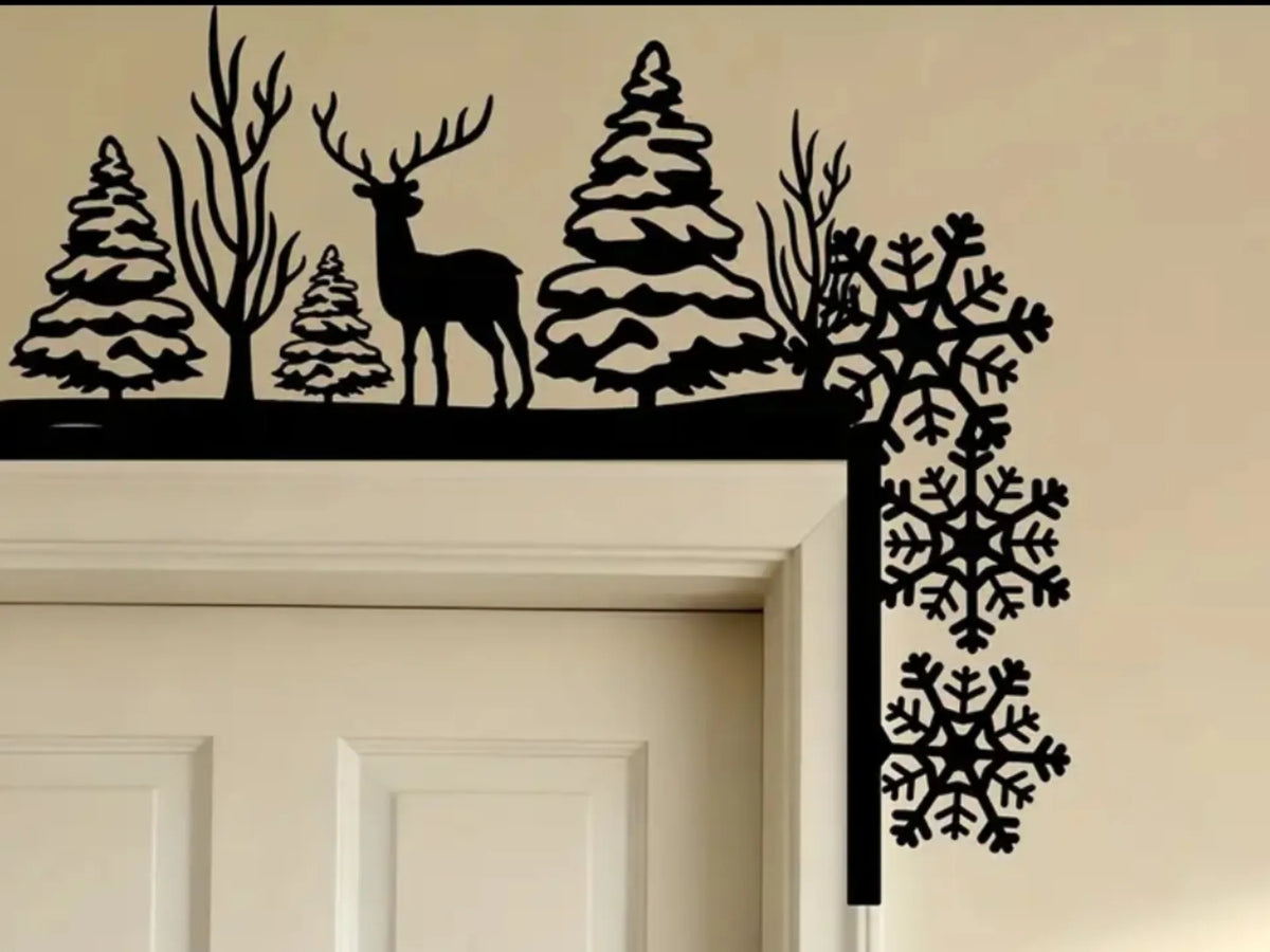 Door Frame Corner - Winter Silhouete -  9.5 inches