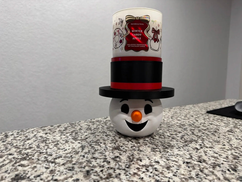 Christmas 3 wick Candle Holder - Frosty