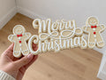 Gingerbread Merry Christmas Freestanding - 9-1/2 inches