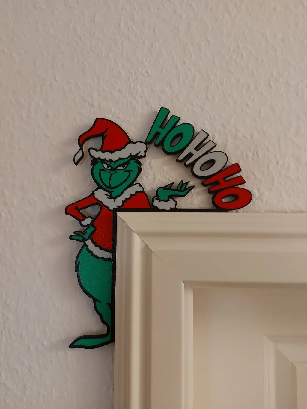 Grinch HOHOHO Door Frame Corner - LEFT or RIGHT Available
