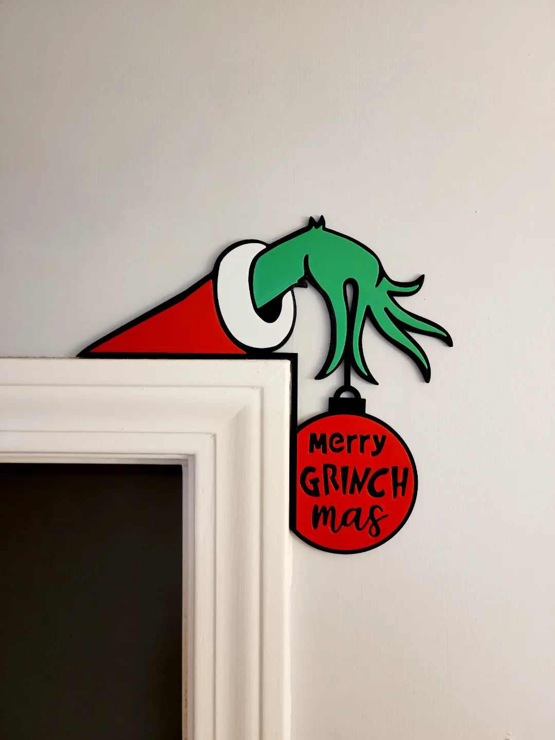 Christmas - Merry Grinchmas Door Frame Corner - LEFT or RIGHT Available
