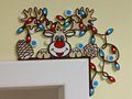 Door Frame Corner - Reindeer w/ lights in antlers - 9 1/2 inches Left or Right
