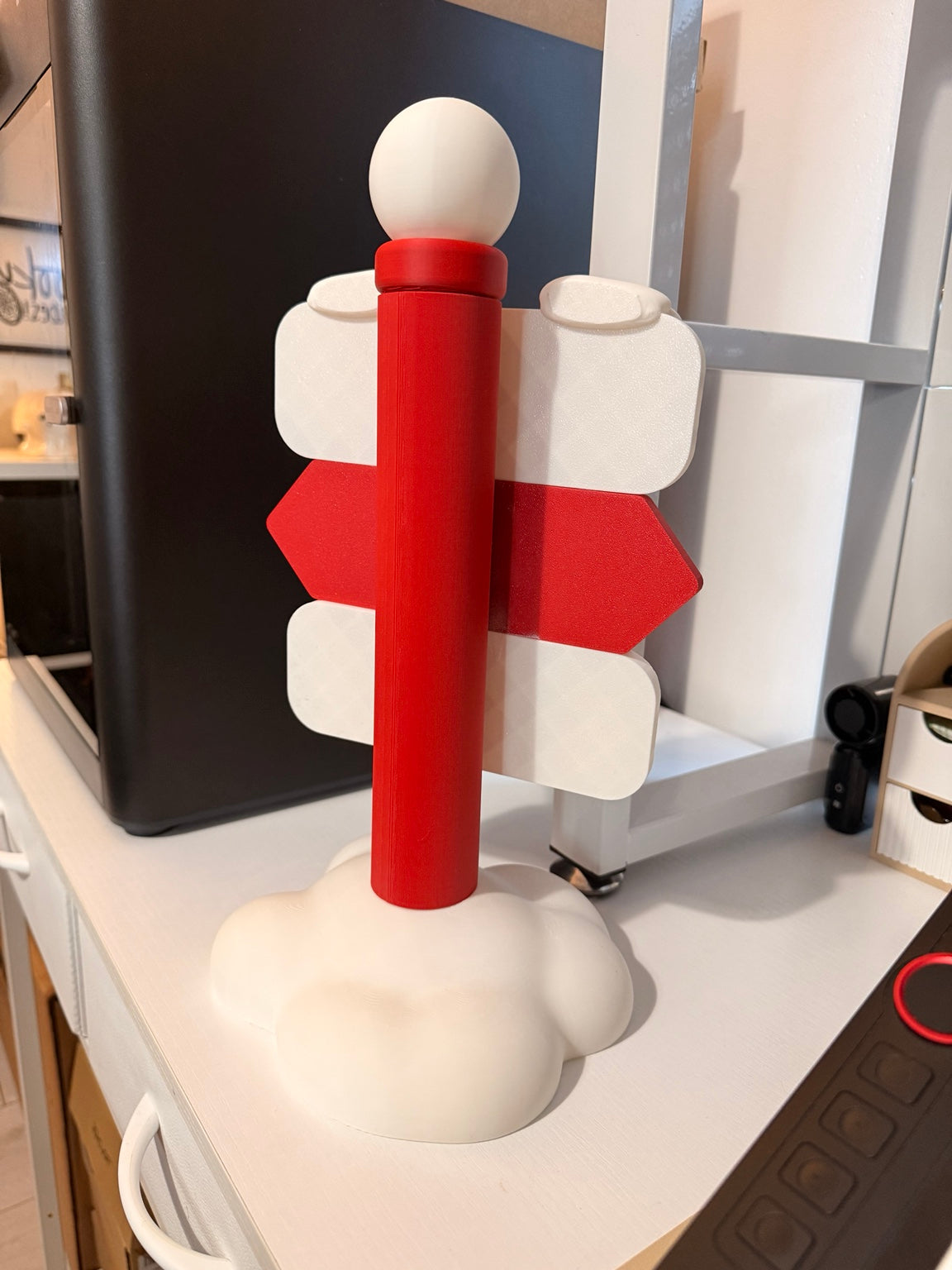 Christmas - "Santa Stop Here" Sign - 12" inches tall