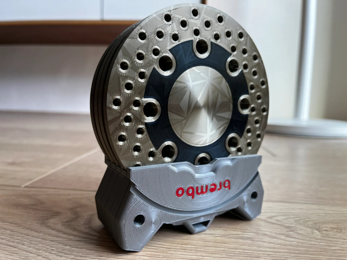 Brembo Brake Coaster 4 Silver piece and holder