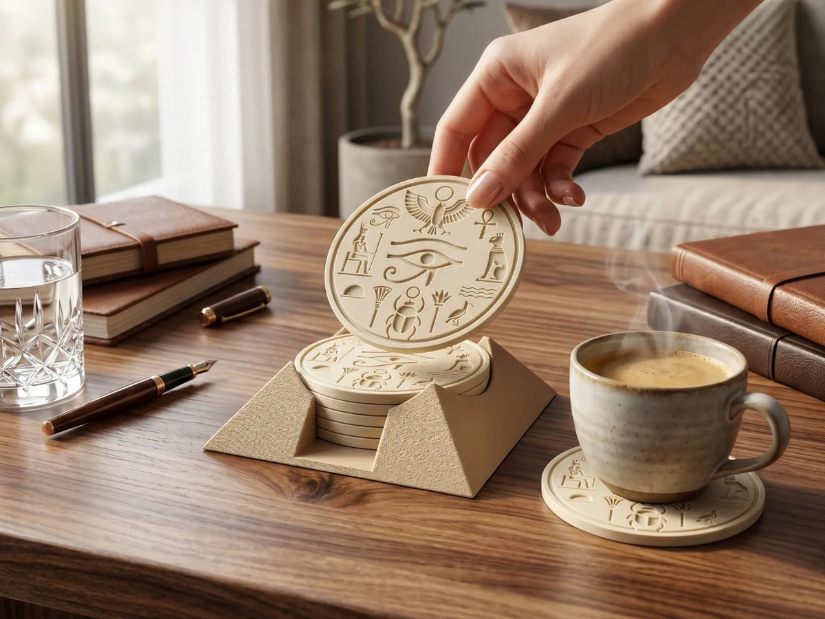 Egyptian Pyramid - 5 piece and holder
