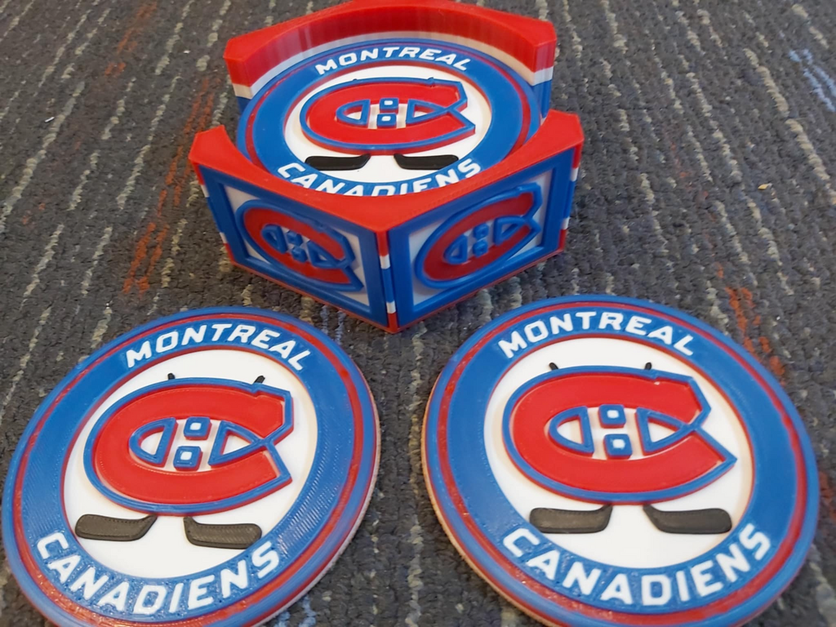 Coaster - Montreal Canadiens Stadium 8 piece Coaster Set