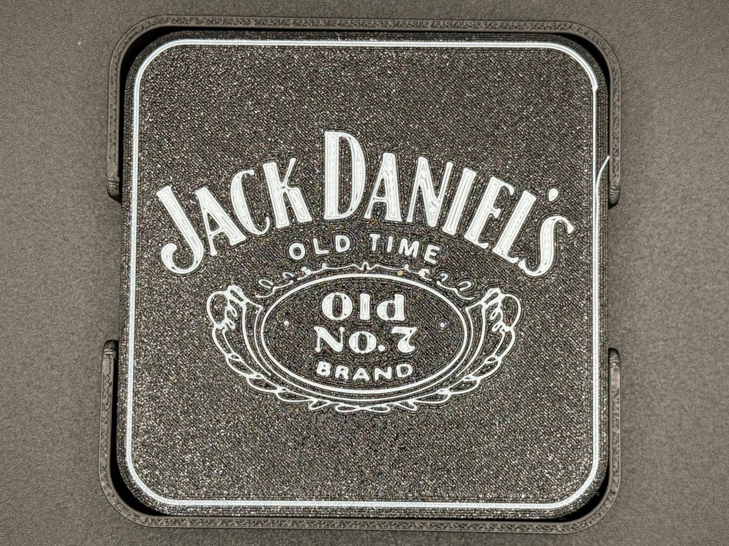 Coaster - Jack Daniels 8 piece with Cork Backing