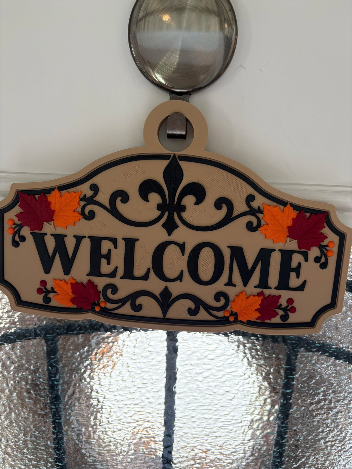 WELCOME - Autumn French Sign 10 inches
