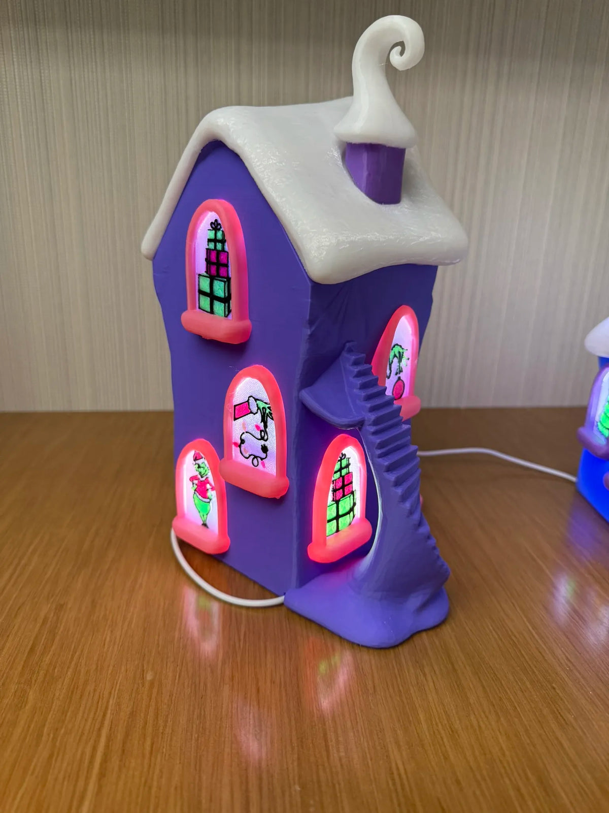 5 Piece Whoville Grinchmas Christmas light up village.3mf