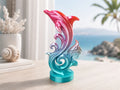 Dolphin Wave Sculpture - 6 inches tall in Silk Material or Any Color