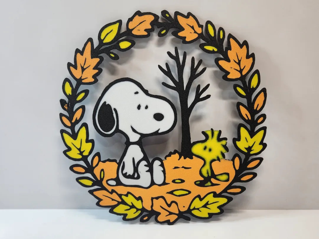 Snoopy and Woodstock Autumn Decoration
