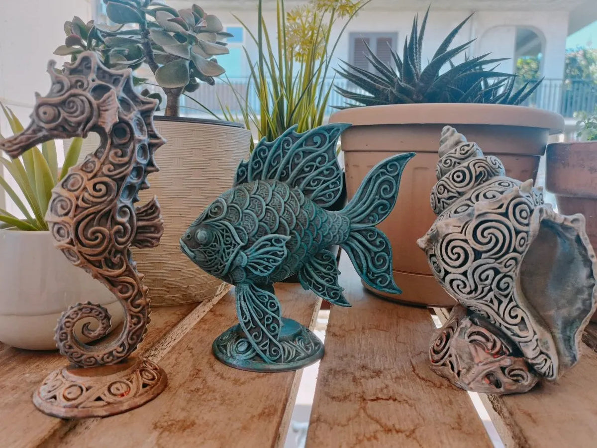 Décor - Ocean Life Decor Set - FISH - 6 inches
