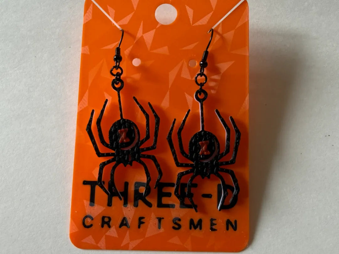Black Widow Earrings - Nickel Free