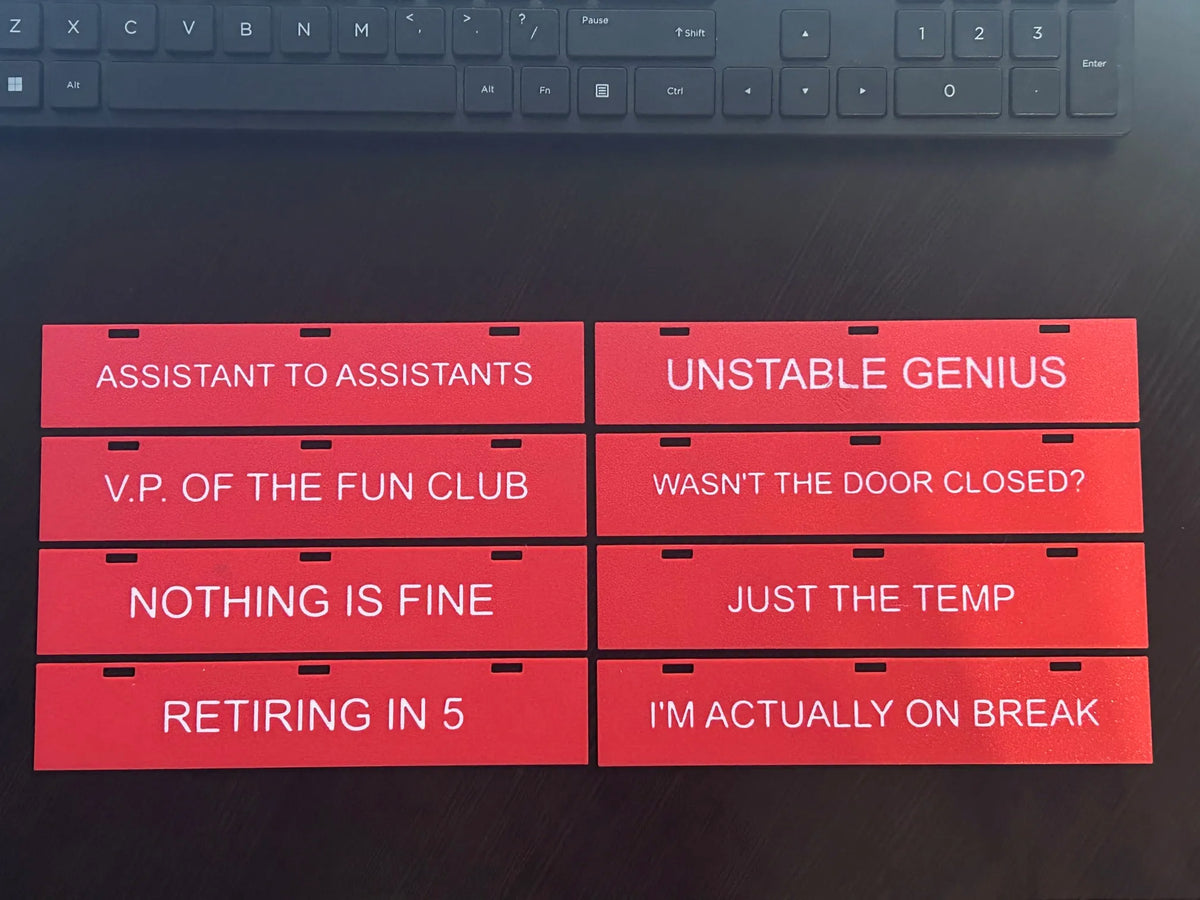 Funny Office Signs - 32 Different Plaques