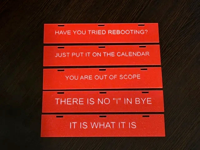 Funny Office Signs - 32 Different Plaques