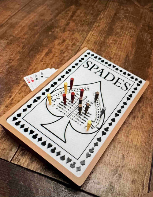 2-N-1 Game Board - Spades / Rummy 500