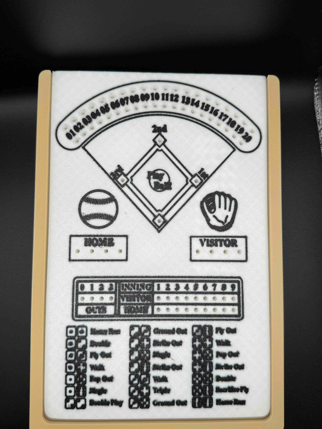 2 in 1 Game Board - Baseball / Frustration Rummy