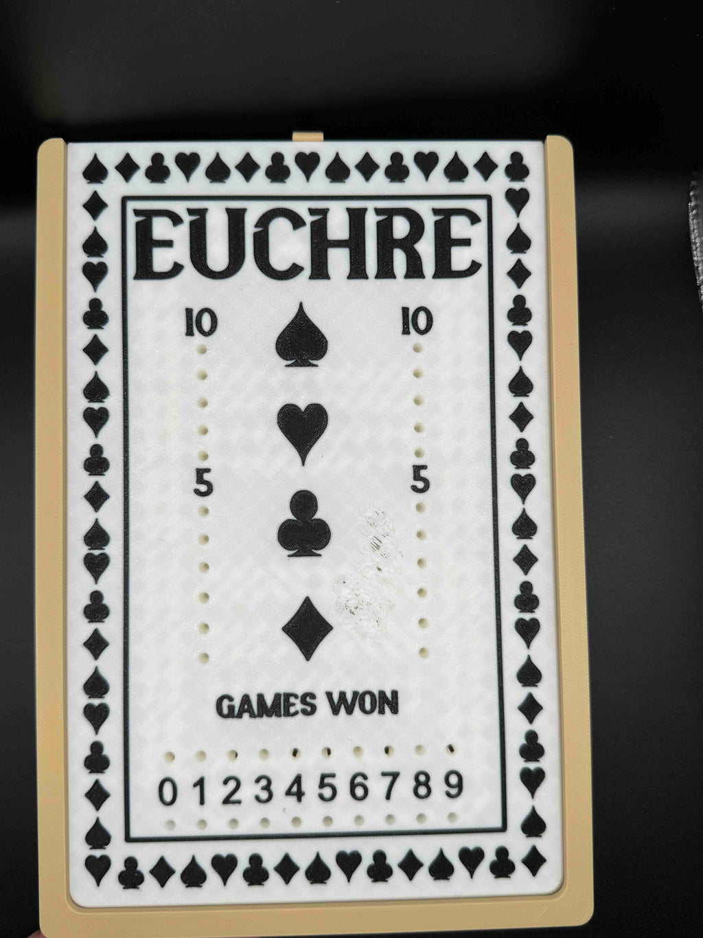 2 in 1 Game Board - Euchre / Gin Rummy