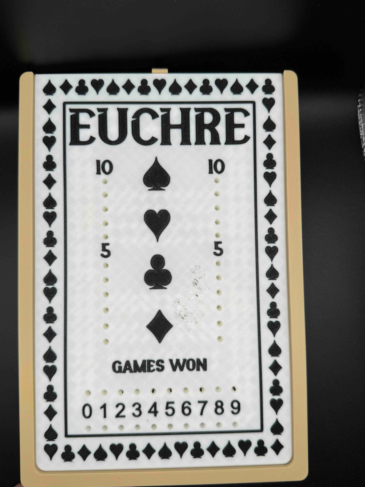 2 in 1 Game Board - Euchre / Gin Rummy