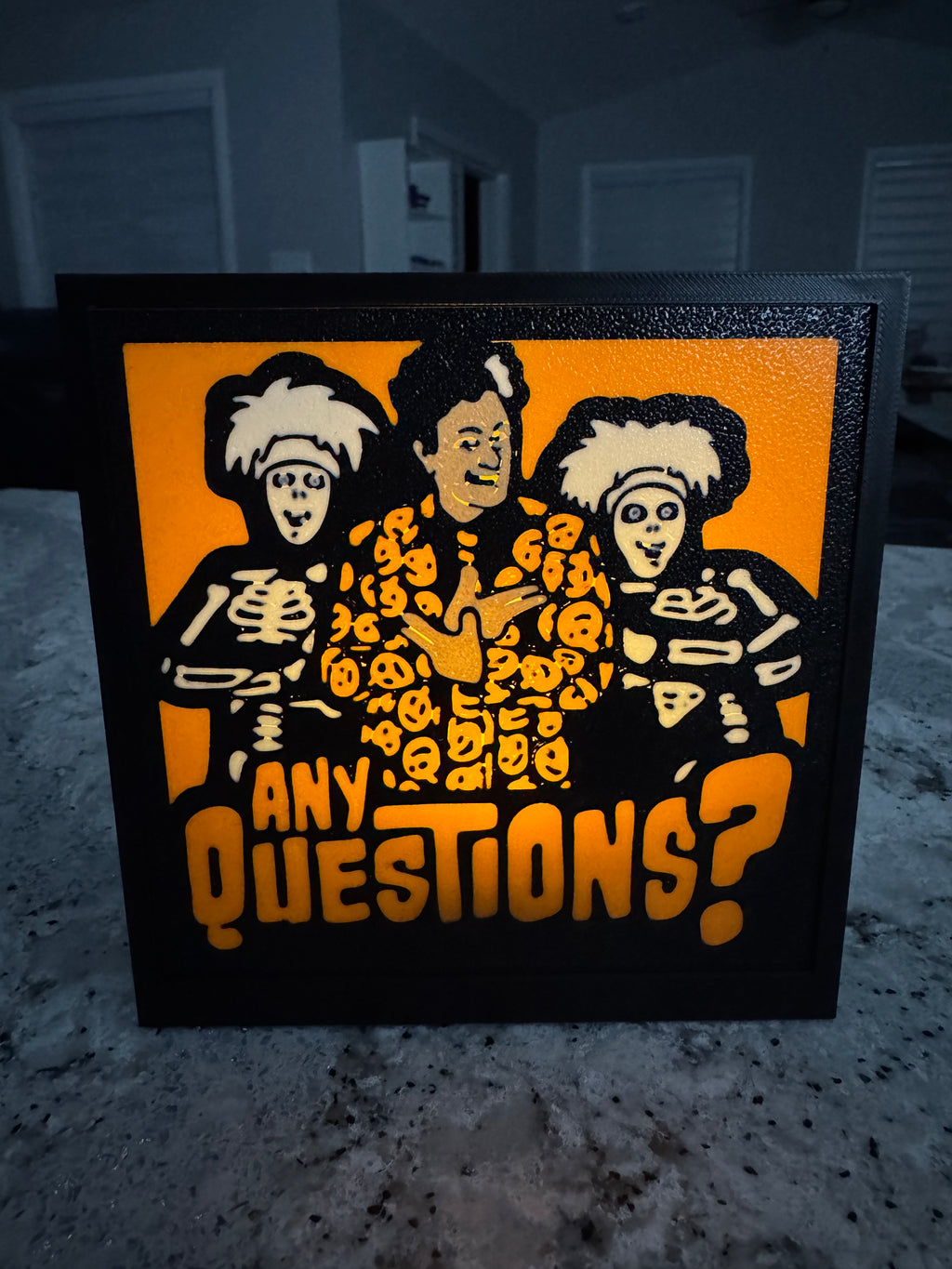 David S Pumpkins Light Box Tealight with timer