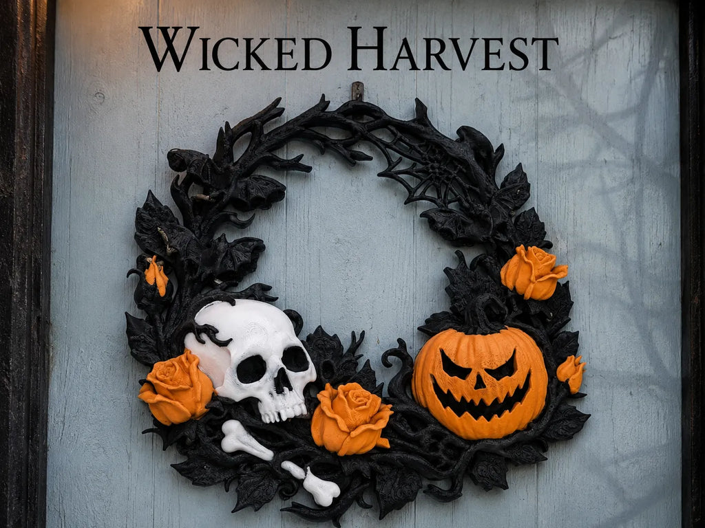 Halloween - Wicked Harvest Wreath 9 inches across