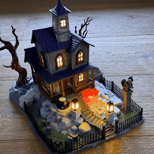Haunted House - A Halloween Scene