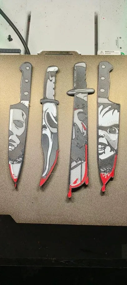 Halloween HORROR Carving 4 piece Set - 8 inches long