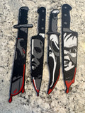 Halloween HORROR Carving 4 piece Set - 8 inches long